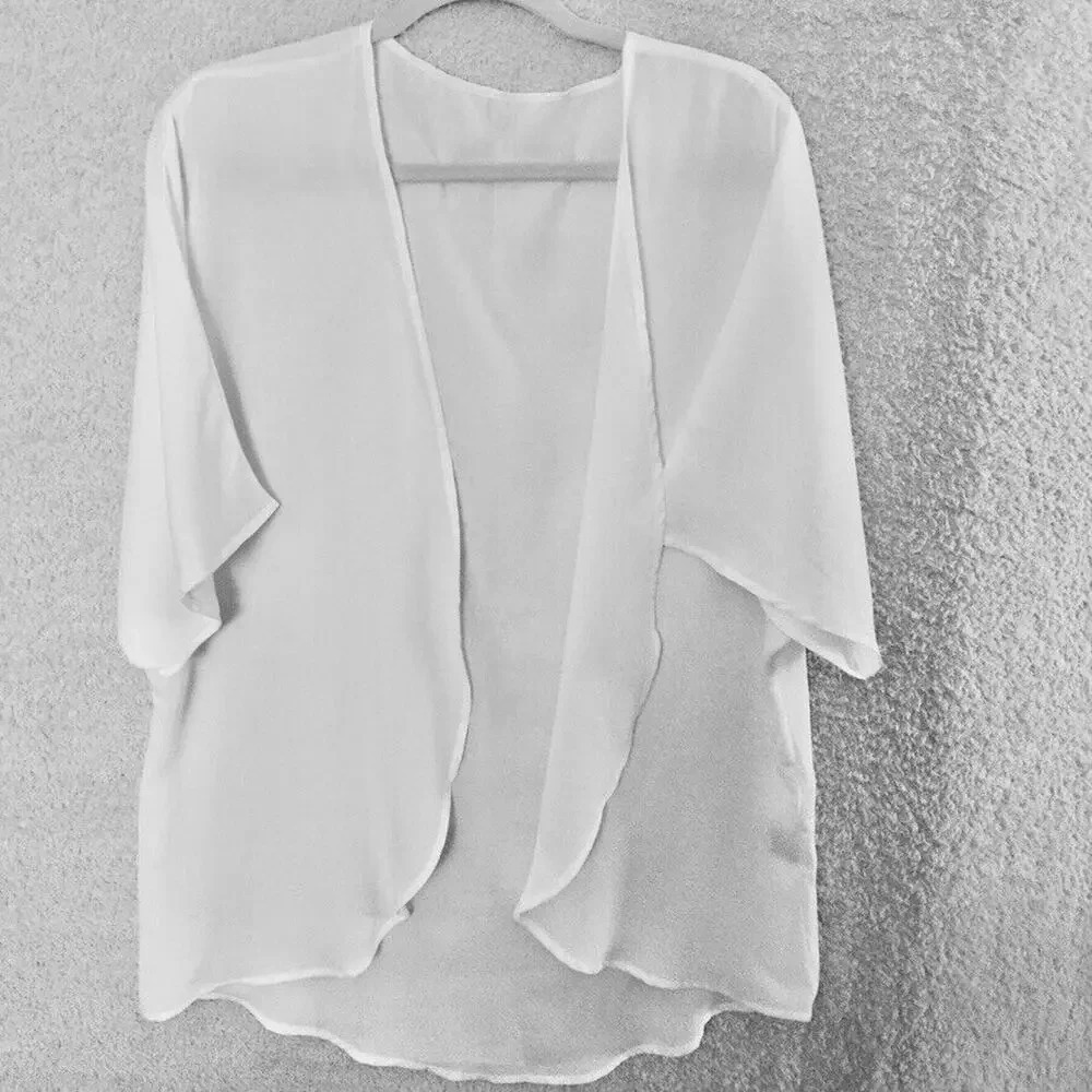 Unbranded Women's White Cover up Beach Casual light weight Small
